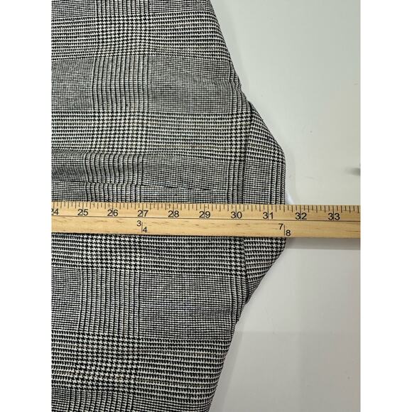 Burberry Saks Fifth Avenue Blazer Black White Plaid Houndstooth Pure Silk VTG - Picture 12 of 13
